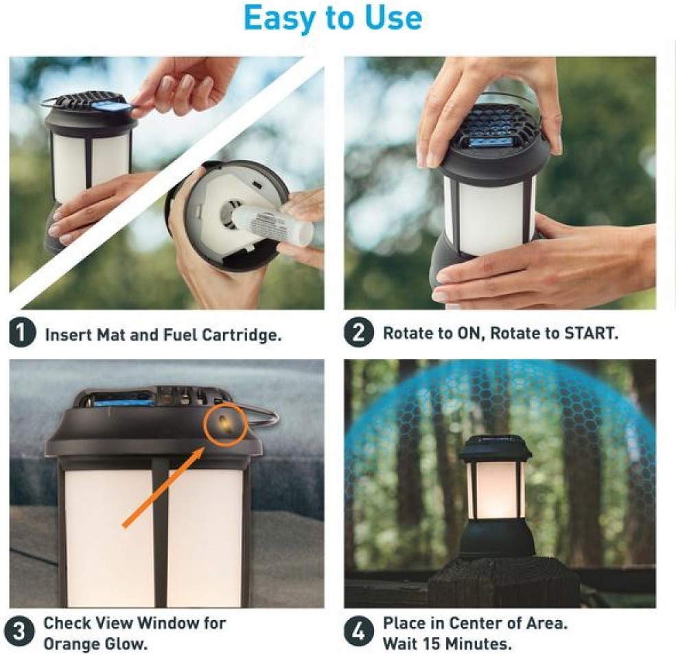 Обзор THERMACELL PATIO SHIELD MOSQUITO REPELLER LANTERN