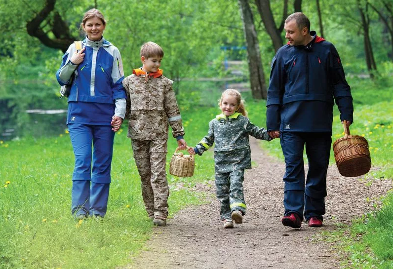 Человек одетый в лес